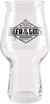 Набір з 3 склянок для крафтового пива Stout від Wacken Brauerei | 300-500 мл | Склянка для IPA, Pale Ale | Стійке до миття в посудомийній машині