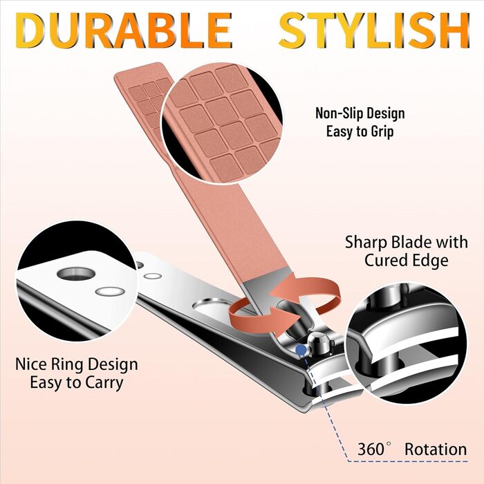 Набір для манікюру та педикюру, 16 шт. з нержавіючої сталі, професійний набір для догляду за нігтями з портативним шкіряним етиулюком, чорний/рожевий