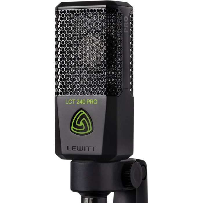 Конденсаторний мікрофон LCT 240 PRO XLR для вокалу, інструментів, подкастів та стрімінгу - професійний звук. У комплекті: мікрофонна стійка, поп-фільтр, кейс