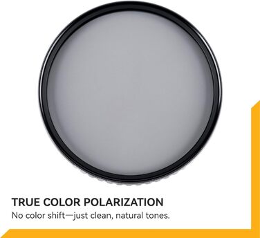 NiSi True Color CPL фільтр поляризаційний для об'єктива камери (58mm) з багатошаровим нанопокриттям та ультра-низьким відбиттям