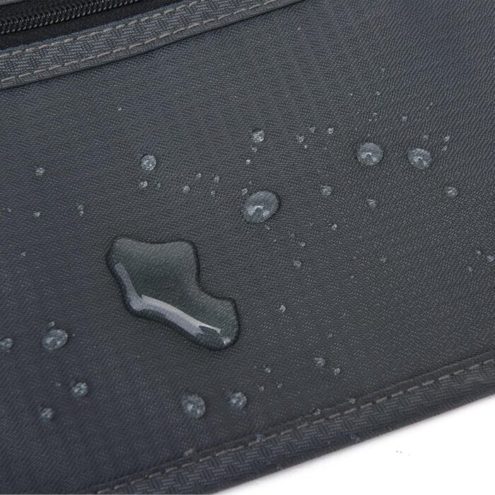 Грошовий пояс DAITET з RFID-захистом, прихована поясна сумка, темно-сірий, універсальний розмір, ширина ремінця 2.5 см