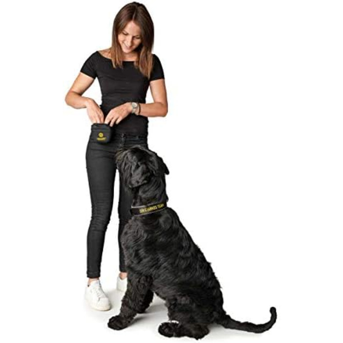 Нашийник для собак HUNTER Neopren Reflect BVB, світловідбиваючий, з підкладкою, чорний/жовтий, 55 см