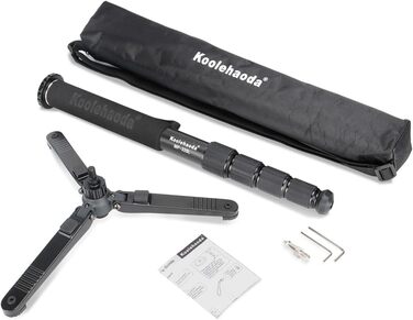 Монопод Koolehaoda K-09 з кульковою головкою для DSLR-камер, алюмінієвий, висота до 175 см, діаметр 32 мм