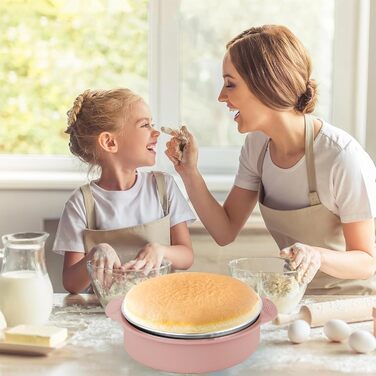 Форма для випічки Hikaproligt з нержавіючої сталі, Ø 26 см, кругла, з антипригарним покриттям та захистом від протікання, знімний дно, для чізкейків та тортів