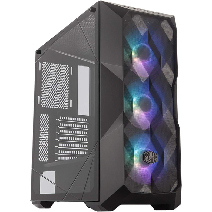 Корпус для ПК Cooler Master MasterBox TD500 Mesh, 3 ARGB вентилятори 120 мм, загартоване скло, білий