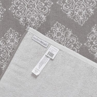 Набір махрових рушників Jacquard від Modern Threads Amrapur Overseas Artesia, двосторонні, 6 шт., колір шавлія/сірий