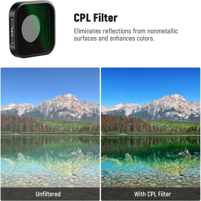 Набір фільтрів ND NEEWER (6 шт.) з лупою 15x для макрозйомки, ND8, ND16, ND32, CPL + об'єктив для GoPro Hero 13/12/11/10/9, FL-GP25