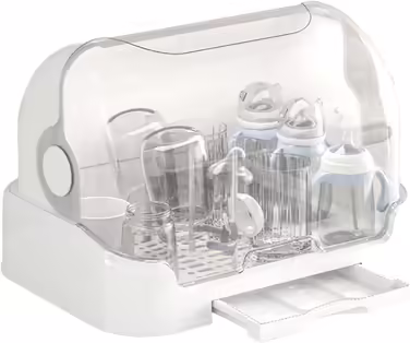 Bottle Storage Box - Bottle Sterilizer for Bottles, Bottle Organizer | Bottle Storage Box, Dustproof for Babies, Countertop Drying Rack
