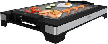 Cecotec Tasty & Grill 2000 InoxStone Electric Grill Plate - Stainless Steel, Non-Stick, Adjustable Temperature