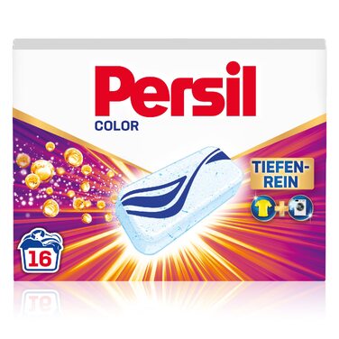 Капсули для прання кольорових речей Persil Power Bars, біорозкладний захисний шар, гігієнічна свіжість, 16 завантажень