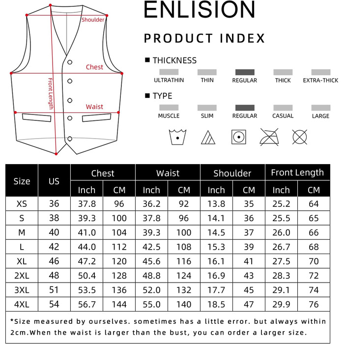 Енлізіон Жилет для чоловіків: формальний однотонний жилет для весілля, елегантний костюмний жилет, бізнес-жилет з кишенями, розміри XS-4XL, темно-синій