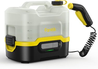 Fanttik NB8 Nano Portable Cordless Electric Pressure Washer with 8-Liter Tank, Retractable Spray Nozzle, 2600 mAh, Washer for Patio, Camping Shower, and Pet Cleaning