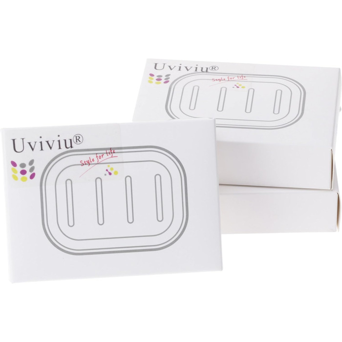 Пластикова мильниця Uviviu PP з піддоном для води, біла