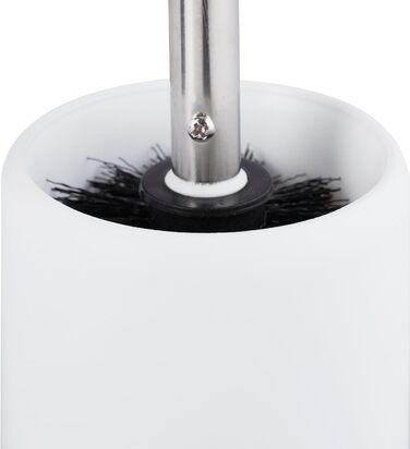 Набір з 3 туалетних щіток Relaxdays з тримачем, знімний наконечник, Ø 7 см, білий