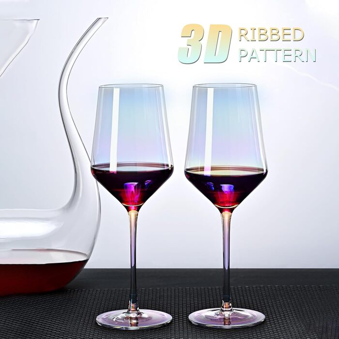 Набір келихів для шампанського CUKBLESS (6 шт.) - келихи-купе, ручної виготовлення, вінтажний дизайн, рифлена поверхня, 200 мл. Ідеально для Маргарити, віскі, десертів.