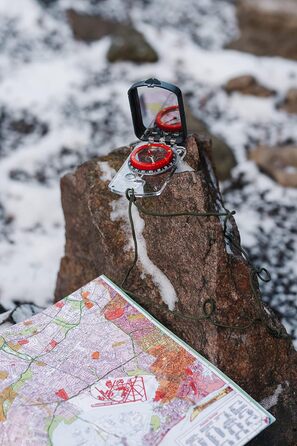 Sight Compass Adjustable Declination – Pathfinder Compass Survival Camping | Base Plate Compass Kids Navigation | Orienteering Compass Hiking Map Reading Military Compass Backpacking