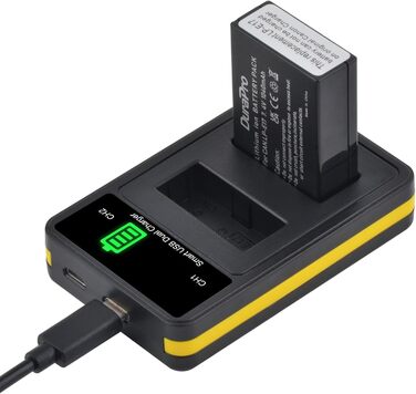 Акумулятор DuraPro 2X 1040mAh LP-E17 для Canon EOS M3, M5, M6, Rebel SL2, T6i, T6s, T7i, 200D, 250D, 750D, 760D, 800D, 8000D, RP та USB-зарядний пристрій Type-C з LED-індикатором
