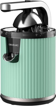 Електрична соковитискачка для цитрусових Cecotec Xqueeze RetroJuice 600 Green - 600 Вт, ретро-дизайн, нержавіючий фільтр