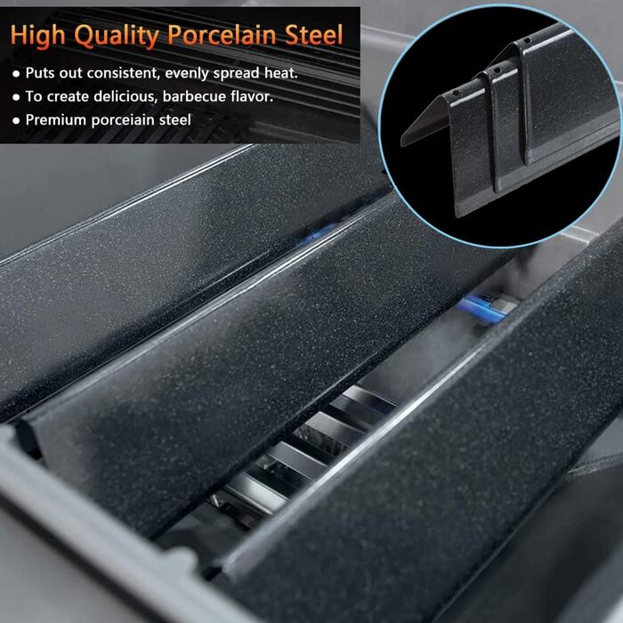 Запчастина для гриля Weber Spirit I & II 200, Spirit E-210, E-220, S-210, S-220: емальовані решітки Flavorizer Bars (замінник 7637)