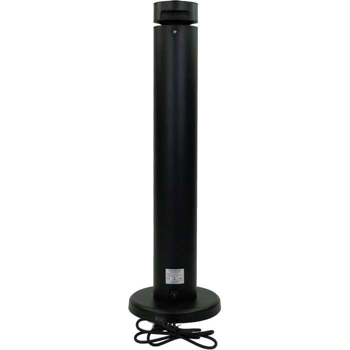 Інфрачервовий обігрівач Climative 2500W з 9 рівнями, IP65 для тераси та приміщення, настінний, з пультом та таймером, чорний (Aura)