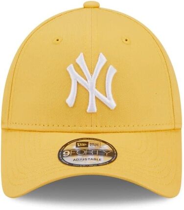 Кепка New Era New York Yankees MLB League Essential жовтого кольору, регульована, 9Forty, універсальний розмір