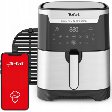 Аерофритюрниця та гриль 2в1 Tefal XXL: безмасляна фритюрниця, 1400 Вт, 6.5 л, з сепаратором