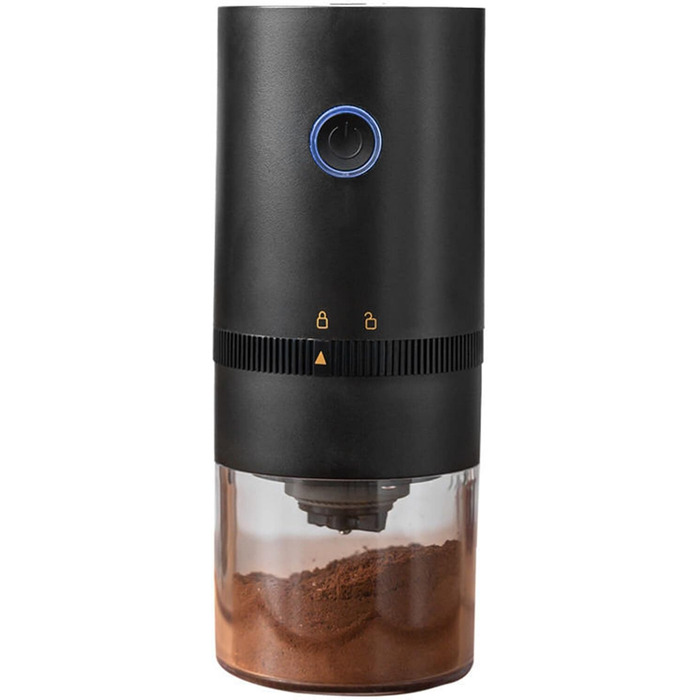 Portable Electric Burr Coffee Grinder, Coffee Grinder, Electric Spice Grinder, USB Rechargeable Coffee Grinder Adjustable Coarseness, Portable Electric Coffee Grinder for Home Office