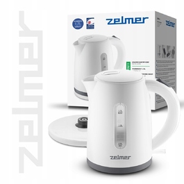 Електричний чайник Zelmer ZCK7611, 2200 Вт, 1,7 л, білий