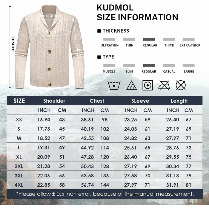 Чоловіча в'язана жилетка з коміром-шарфом, в'язаний пуловер, однорядна жилетка для осені та зими, бежевого кольору