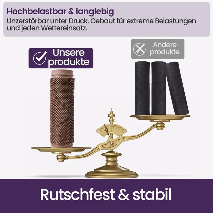 Килимок для дому та вулиці DEXI, 43x90 см, коричневий, водонепроникний, з антиковзким покриттям