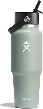 Hydro Flask 32oz Insulated Stainless Steel Water Bottle with Flex Straw Lid - BPA Free - Agave