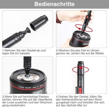 Набір для чищення камери: 17 шт. (об'єктиви, фільтри, смартфони)