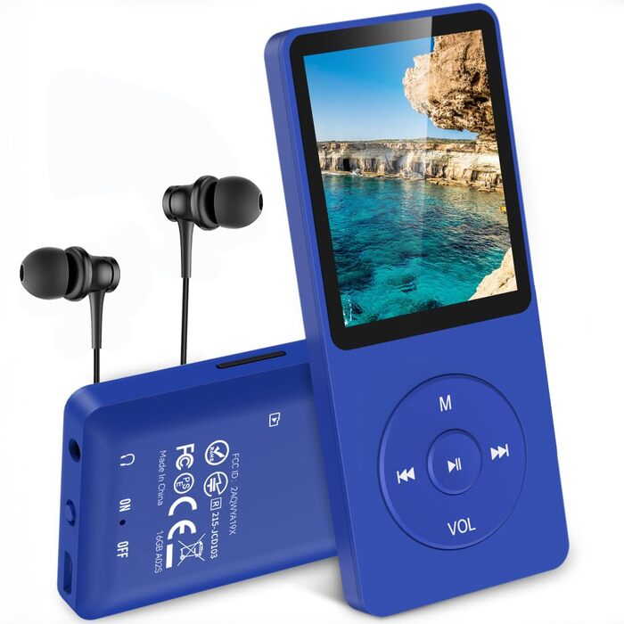 MP3-плеєр AGPTEK 16GB з екраном 1.8