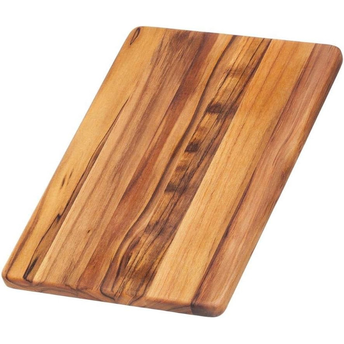 Дерев'яна дошка для нарізання Teakhaus Essential з тика, 30,5x20x1,4 см, FSC, мінімалістичний дизайн, кухонна дошка для чистого нарізання