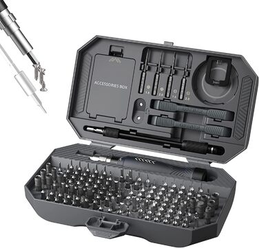 Набір прецизійних викруток JAKEMY 164 в 1, магнітний, Torx T5 T6 для ремонту телефонів, ноутбуків, годинників, окулярів, камер, іграшок, RC моделей, консолей