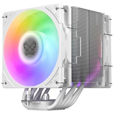 Scythe Mugen 6 White ARGB - Кулер для CPU з RGB підсвічуванням, 120мм, LGA1700, LGA1151, AM5/AM4