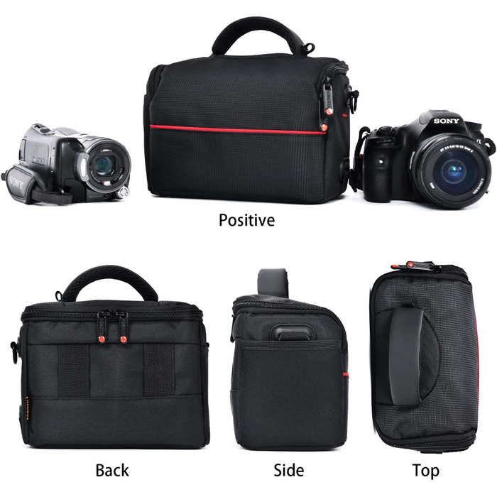 Чохол для камери FOSOTO SR-Kameratasche, чорний, водонепроникний, середній