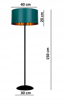 Підлогова лампа Light Prosta E27 60 Вт, чорний з жовтим