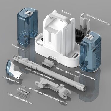 Пристрій для чищення оббивки та килимів: мокрий/сухий пилосос 450W для меблів, авто та диванів