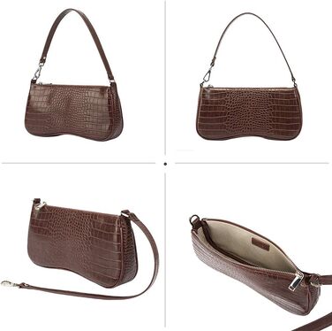 Сумка жіноча JW PEI Eva через плече коричнева зі шкірозамінника