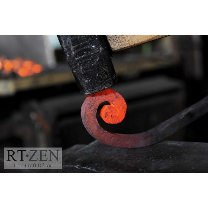 RTZEN - Décor Candle Snuffer with Long Handle, Black Wrought Iron Candle Snuffer, Easily Extinguish Any Candle in Dining Room, Kitchen, Bathroom or Spa, Handmade Authentic Unique Gift