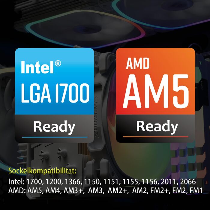 Enermax T50 Axe ARGB - Кулер для CPU, Білий