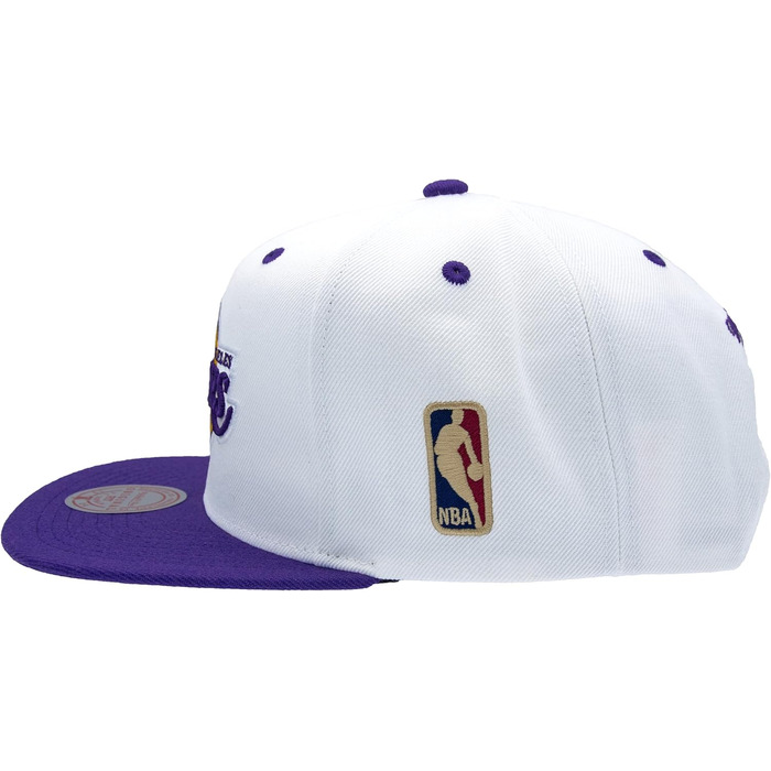 Кепка Mitchell & Ness NBA Lakers Snapback, універсальний розмір, біло-фіолетова