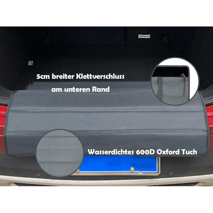 Захист для багажника автомобіля Big Ant для собак, амортизатор, сірий - підходить для будь-якого авто