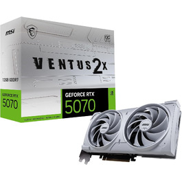 Відеокарта MSI GeForce RTX 5070 VENTUS 2X OC WHITE 12GB GDDR7, PCIe 5.0