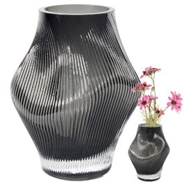 Сучасна скляна ваза ручної роботи для декору столу, велика ваза для квітів в дім або офіс, ідеальна для троянд та тюльпанів