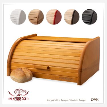 Brotbox FALKENBERGER з буку, 38x28x18 см, XL, традиційна, ручної роботи (Мед)