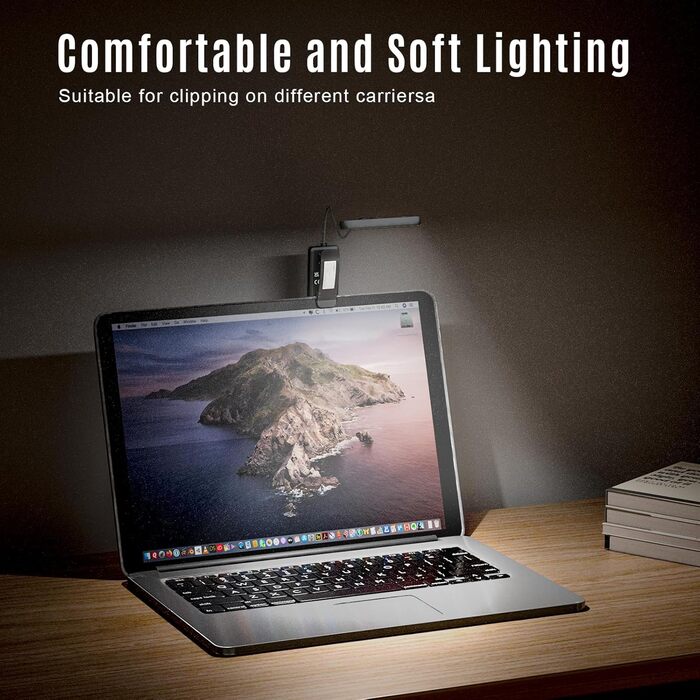 Ліхтар для читання LQWELL на шию, LED лампа для книги, 3 кольори/яскравість, гнучкий, акумуляторний, для читання, рукоділля (чорний, прямокутна - 3 шт)