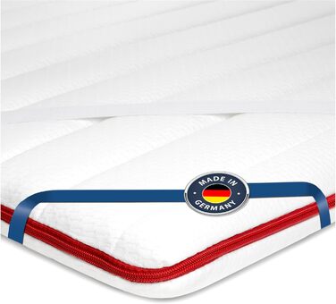 BMM Topper 140x200 cm Classic Premium Firmness H2 soft/Visco-elastic foam topper/Öko-Tex certified/ergonomic mattress topper/height 6 cm/topper produced in Germany