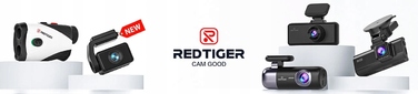 Автомобільний відеореєстратор REDTIGER F7NP 4K Dual DashCam з GPS, WiFi та суперконденсатором